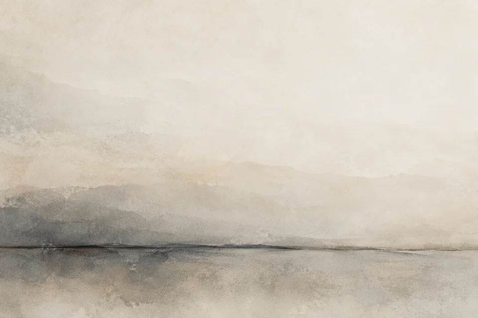 Pale horizontal layers dissolve around a fine graphite horizon.
